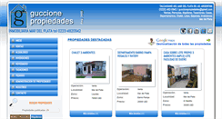Desktop Screenshot of guccionepropiedades.com